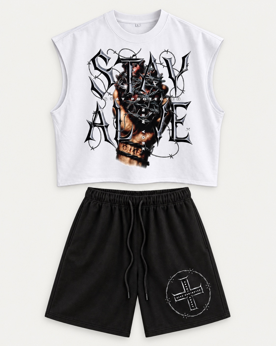 STAY PROTECTED SLEEVELESS SET